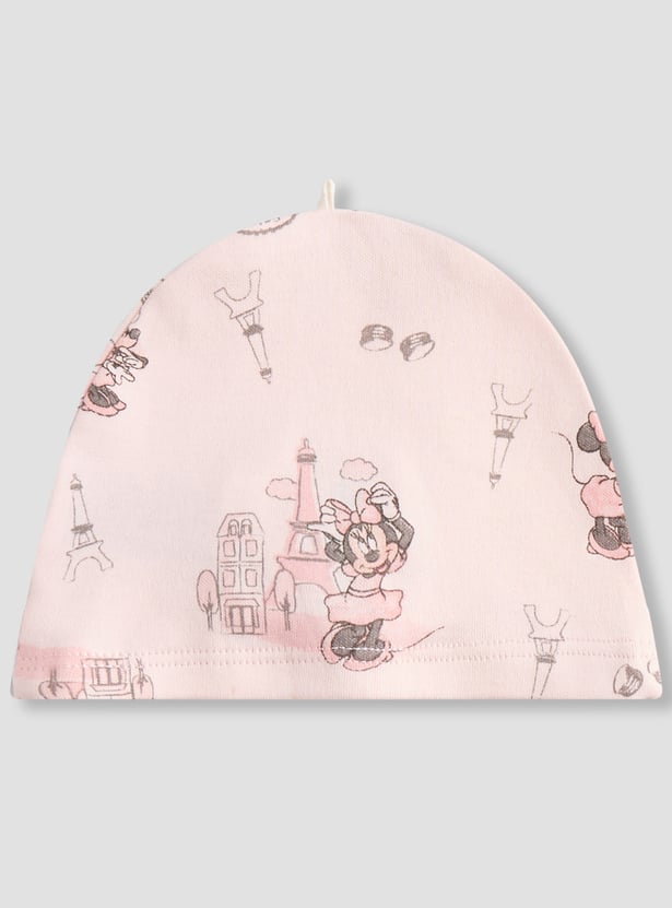 Minnie Mouse Print Beanie