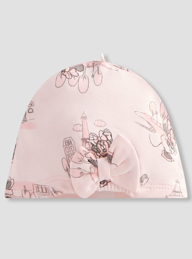 Minnie Mouse Print Beanie