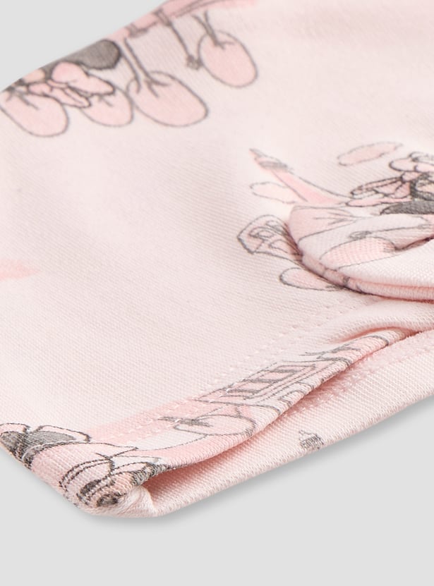 Minnie Mouse Print Beanie