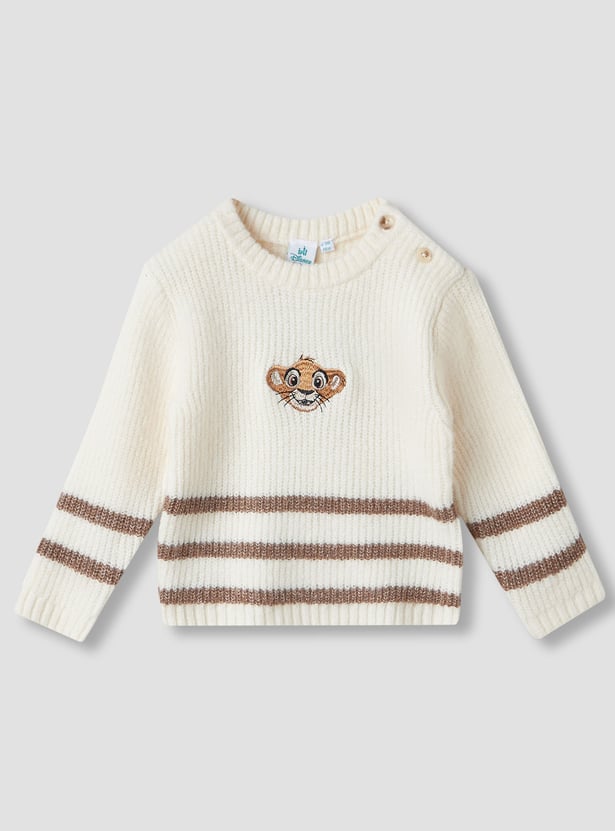 Simba Embroidered Pullover with Long Sleeves