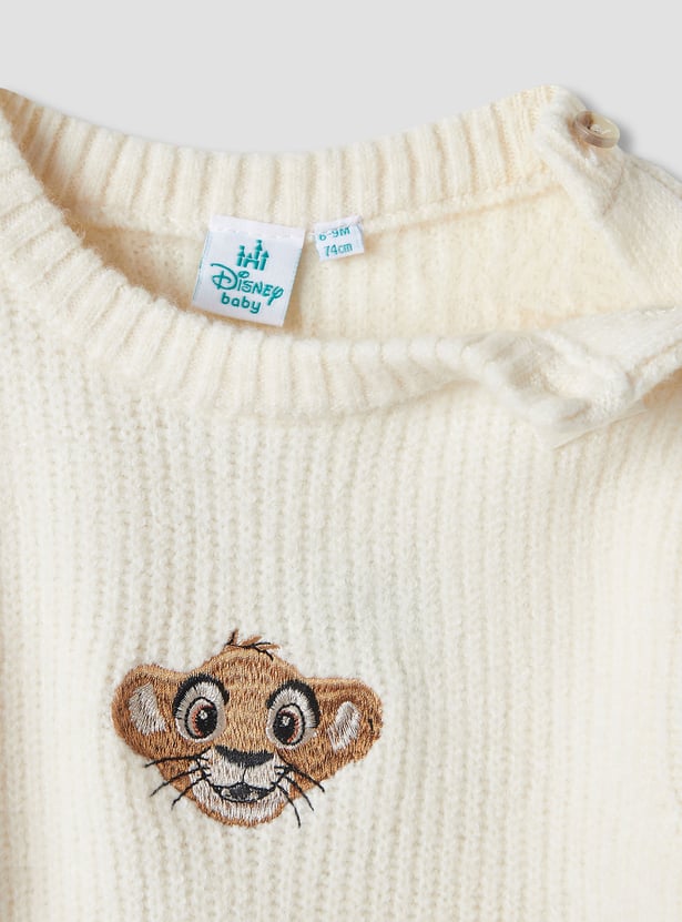 Simba Embroidered Pullover with Long Sleeves