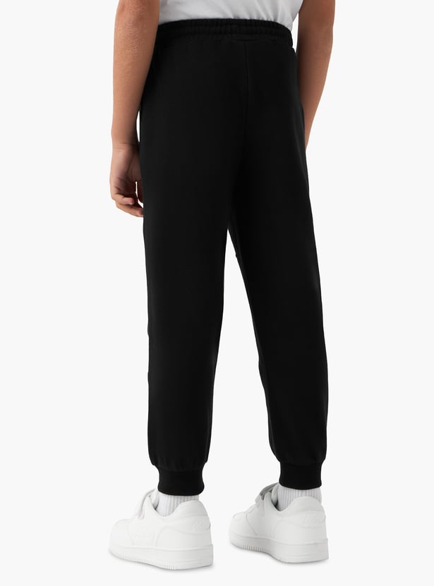 Kappa Logo Print Joggers with Drawstring Closure