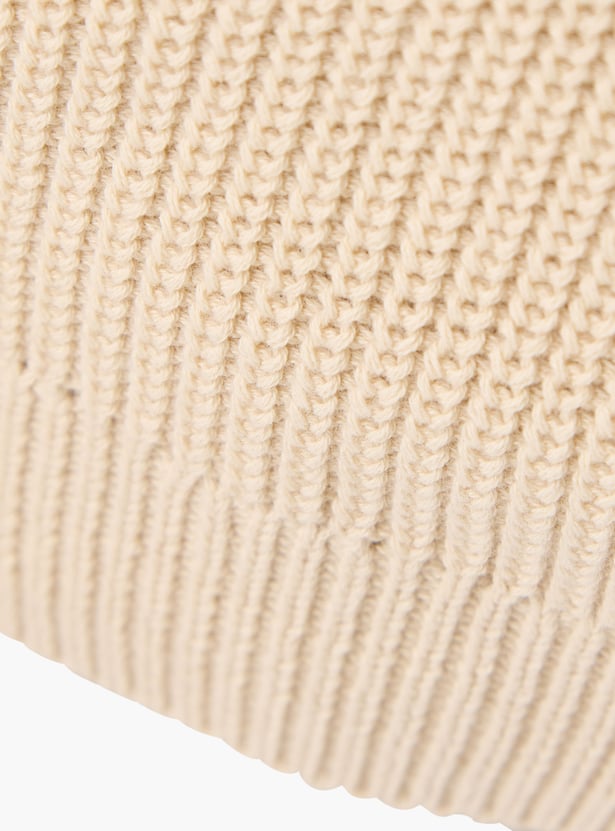 Juniors Textured Pullover with Long Sleeves