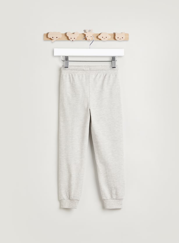 Juniors Solid Joggers with Front Pleat and Pockets