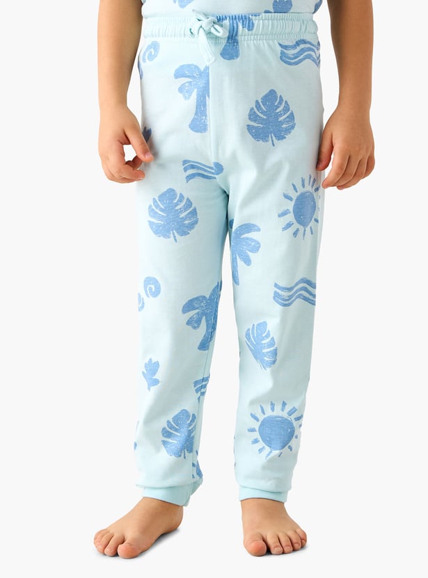Juniors Printed T-shirt and Pyjama Set