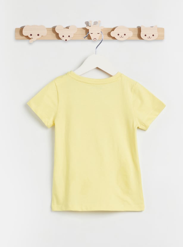 Juniors Printed T-shirt and Pyjama Set