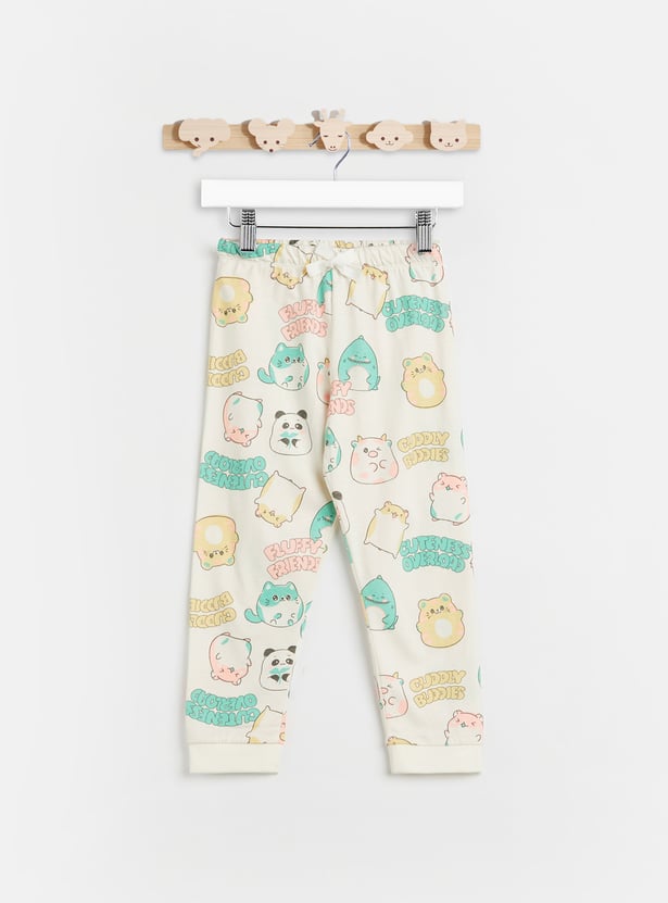 Juniors Printed T-shirt and Pyjama Set