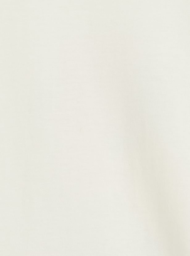 Minnie Mouse Print Dress with Short Sleeves
