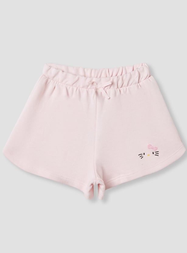 Sanrio Hello Kitty Print Shorts with Elasticated Waist - Set of 2