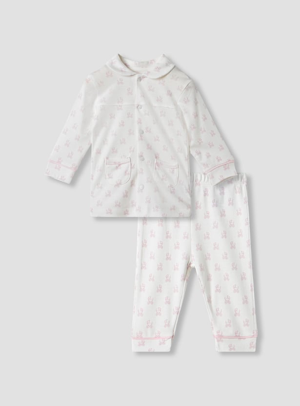 Giggles Printed Shirt and Pyjama Set