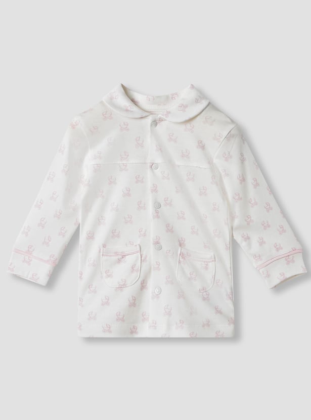 Giggles Printed Shirt and Pyjama Set