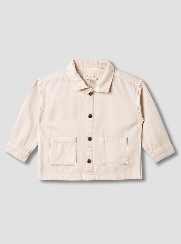 Juniors Solid Shirt with Pockets