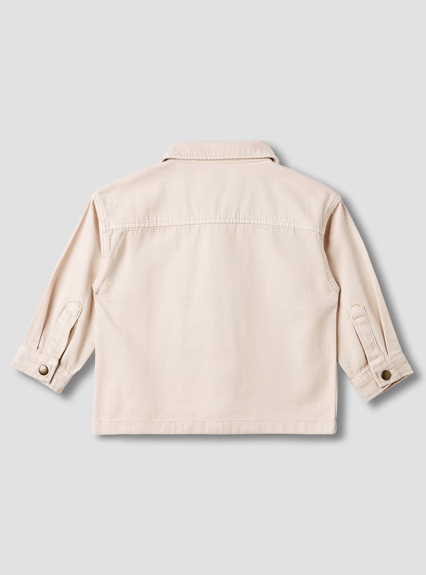 Juniors Solid Shirt with Pockets
