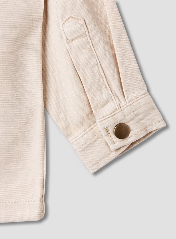 Juniors Solid Shirt with Pockets