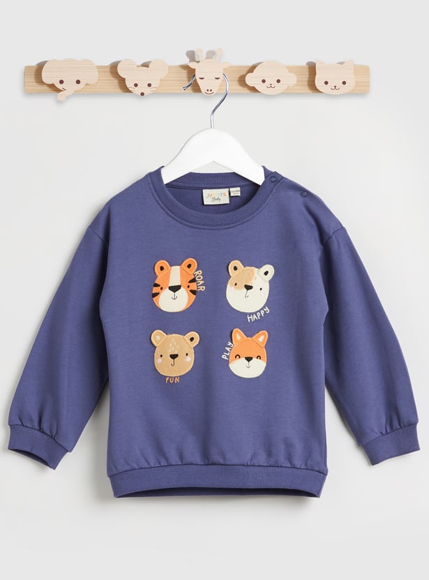 Juniors Applique Sweatshirt and Joggers Set