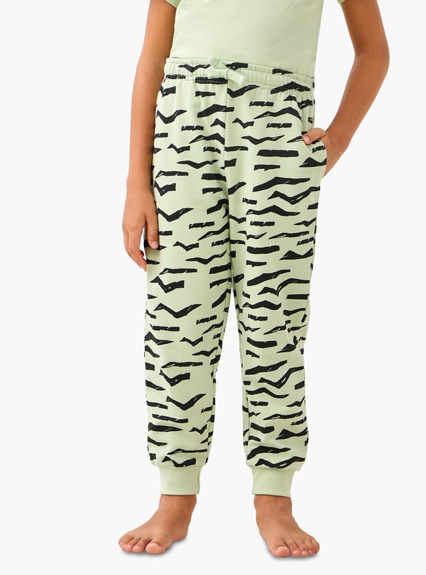 Juniors Zebra Print T-shirt and Pyjama Set