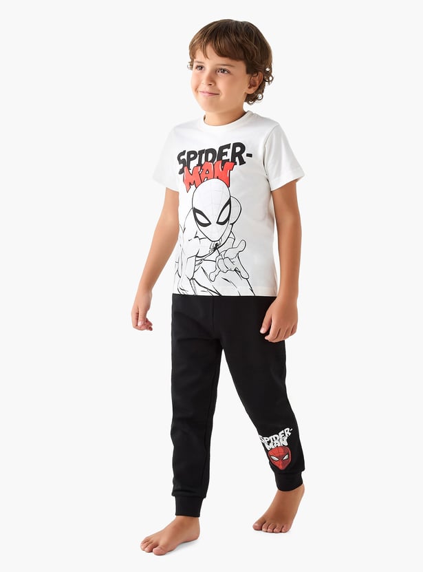 Juniors Spider-Man Print T-shirt and Pyjama Set