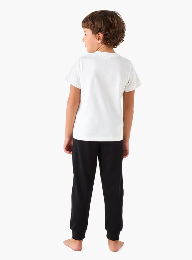 Juniors Spider-Man Print T-shirt and Pyjama Set