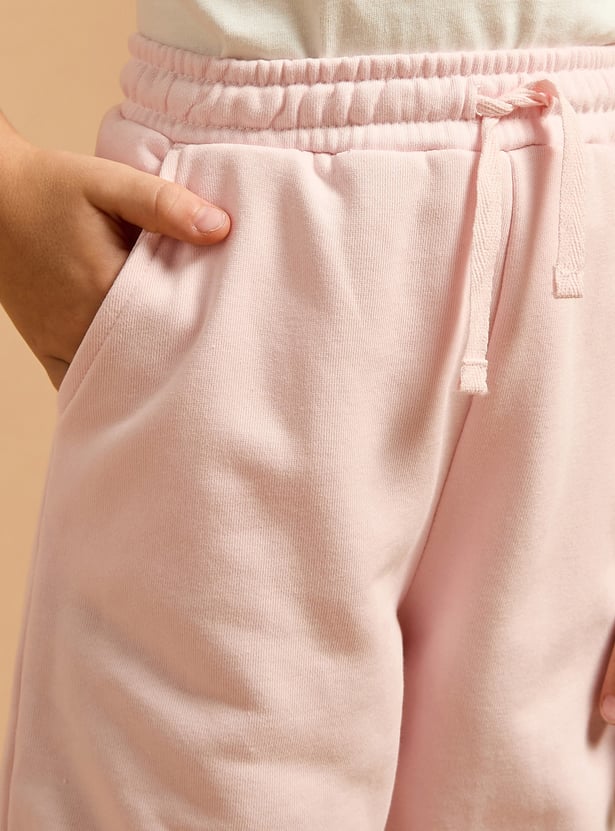 Juniors Solid Joggers with Drawstring Closure and Pockets