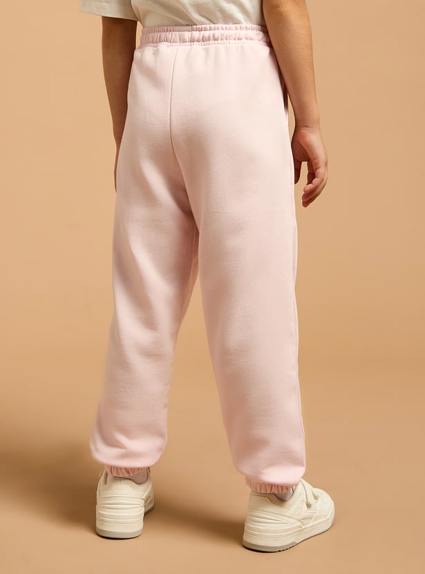 Juniors Solid Joggers with Drawstring Closure and Pockets