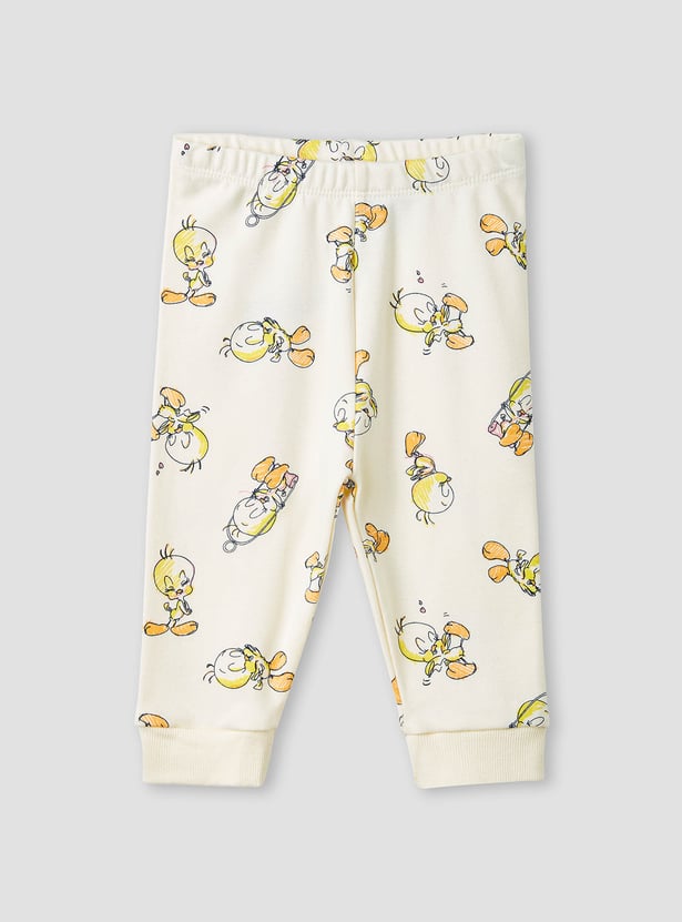 Juniors Tweety Print T-shirt and Pyjama Set