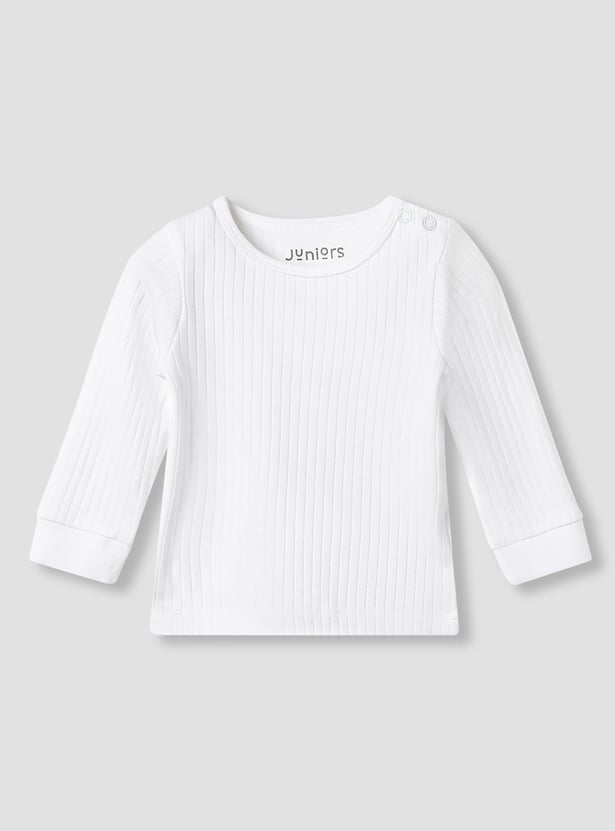 Juniors Ribbed T-shirt with Pyjama Set