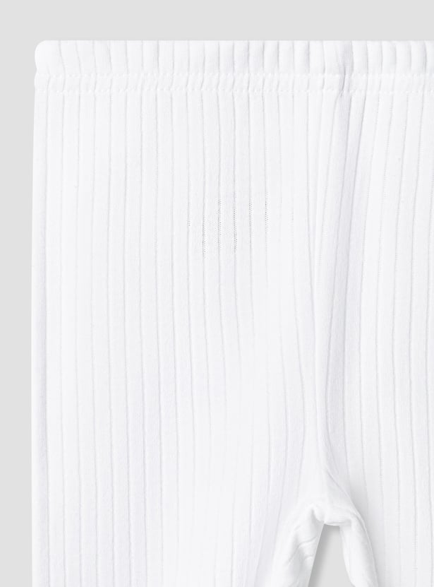 Juniors Ribbed T-shirt with Pyjama Set