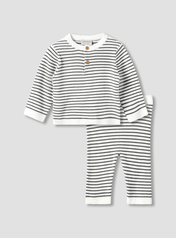 Juniors Striped T-shirt and Pyjama Set