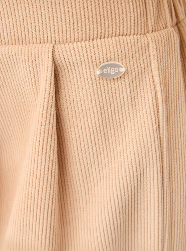 Juniors Ribbed Wide Leg Pants