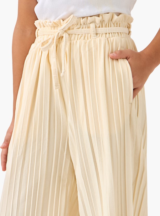 Juniors Textured Zip Through Hooded Jacket and Pants Set