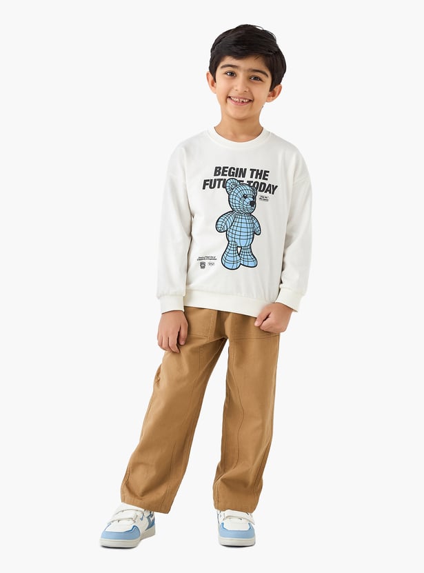 Juniors Printed Sweatshirt