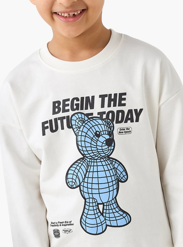 Juniors Printed Sweatshirt