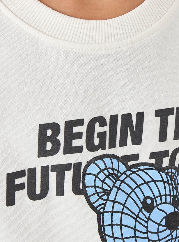 Juniors Printed Sweatshirt
