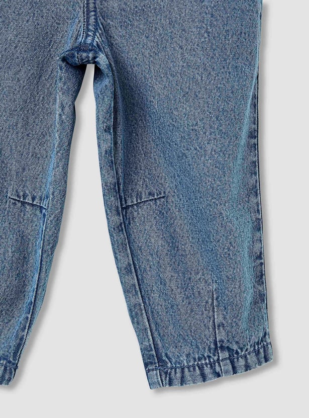 Juniors Girls' Butterfly Applique Straight Fit Jeans