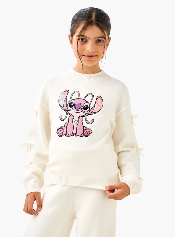 Angel Embroidered Sweatshirt and Track Pant Set