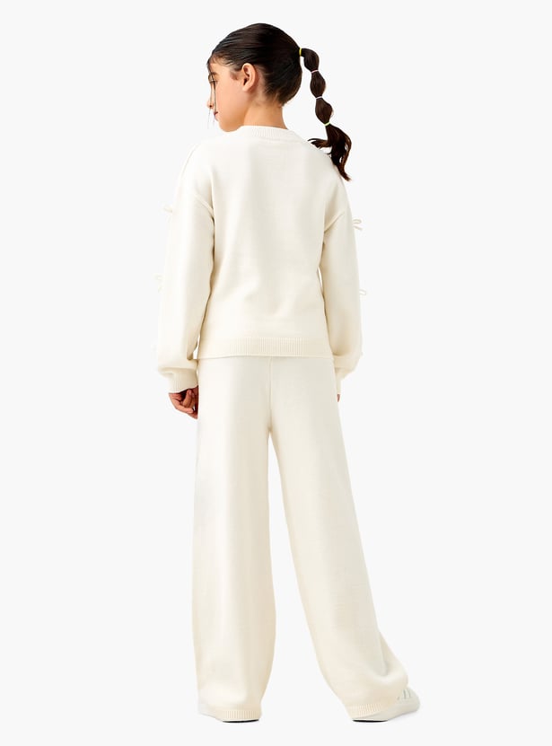 Angel Embroidered Sweatshirt and Track Pant Set