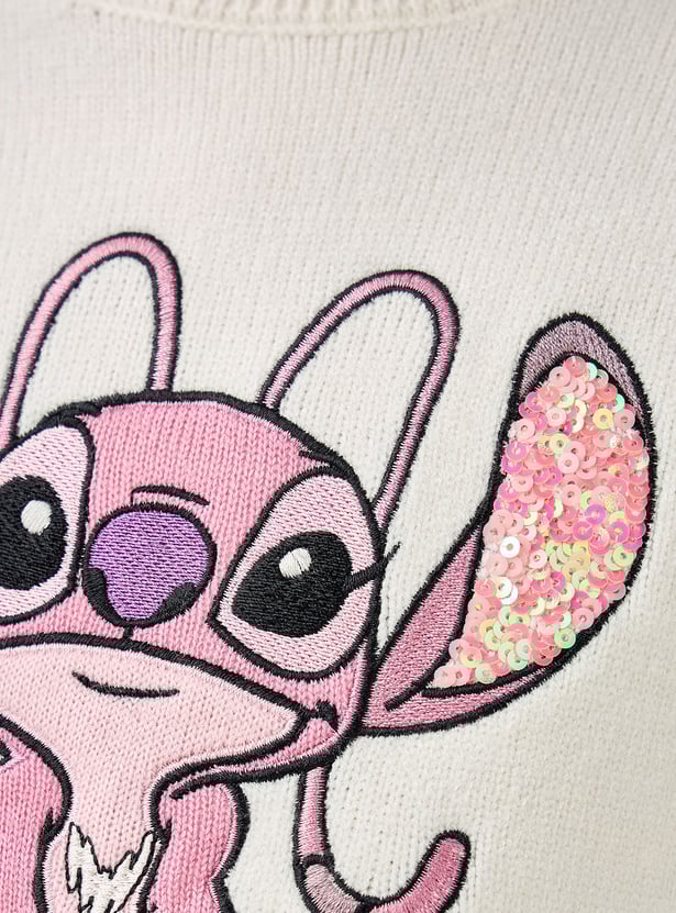 Angel Embroidered Sweatshirt and Track Pant Set