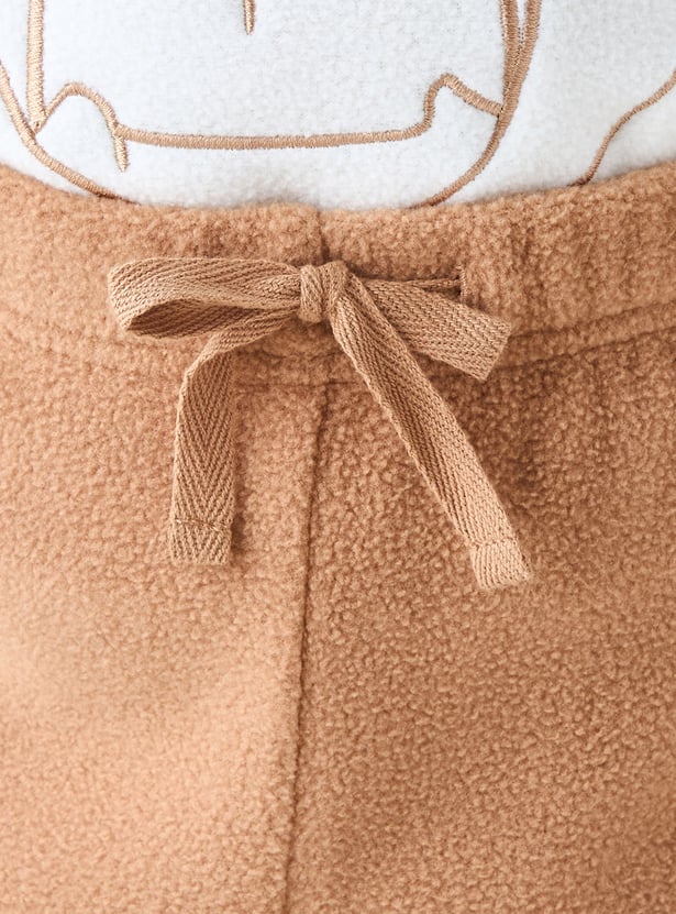 Juniors Embroidered T-shirt and Pyjama Set