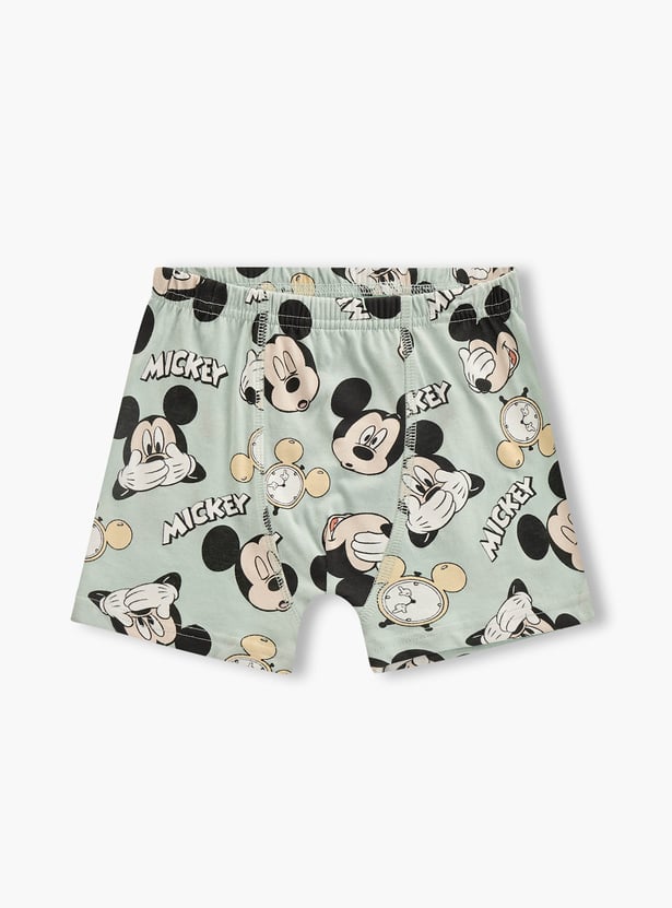 Mickey Mouse Print Trunks - Set of 3
