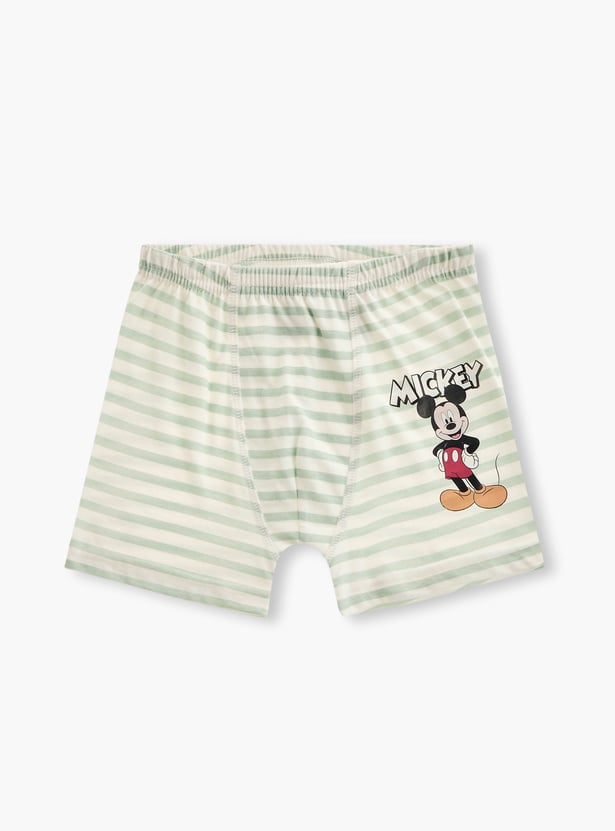 Mickey Mouse Print Trunks - Set of 3