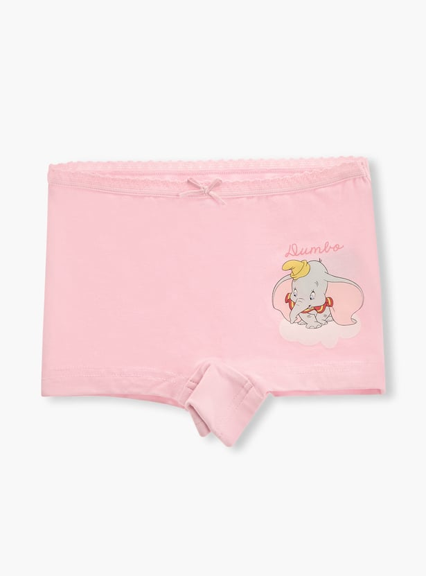 Juniors Dumbo Print Boyshorts with Bow Detail - Set of 3