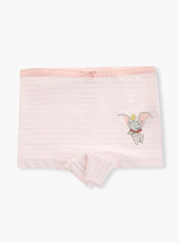 Juniors Dumbo Print Boyshorts with Bow Detail - Set of 3