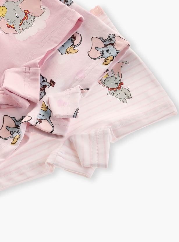 Juniors Dumbo Print Boyshorts with Bow Detail - Set of 3