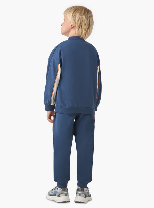 Juniors Piping Accent Jacket and Joggers Set