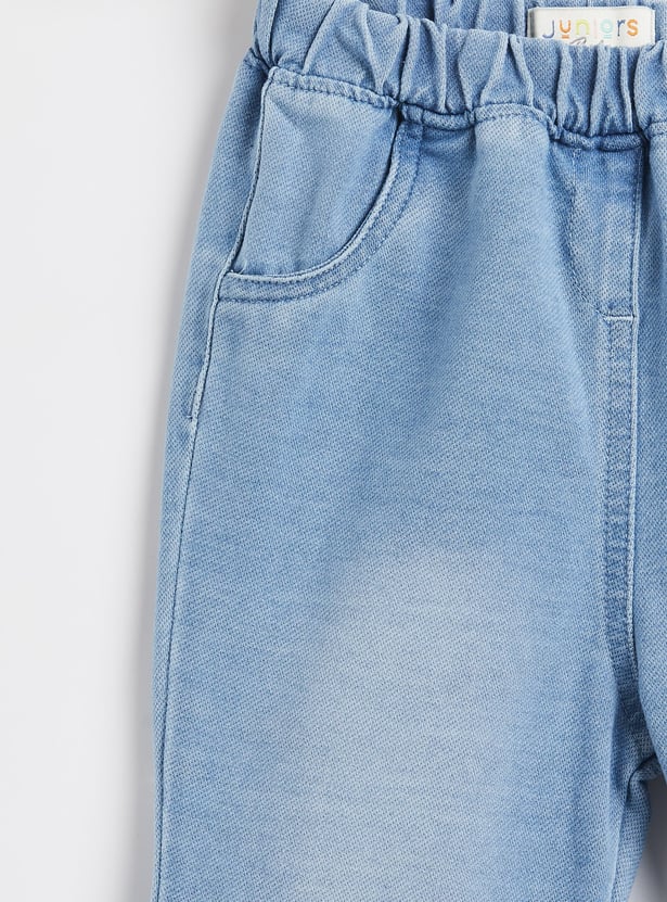 Juniors Washed Elasticated Jeans