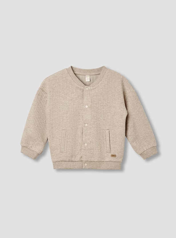 Giggles Textured Button Through Jacket and Jogger Set