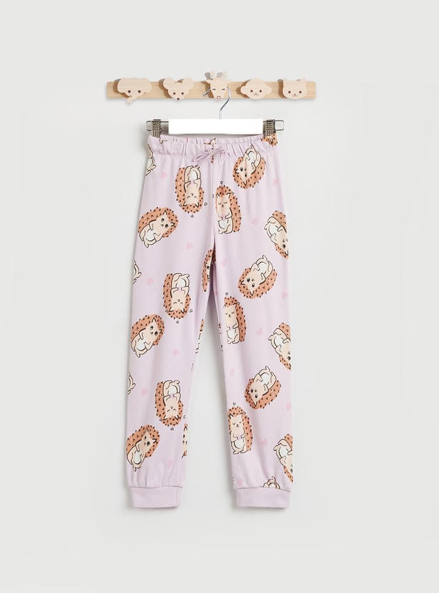 Juniors Hedgehog Print T-shirt and Pyjama Set