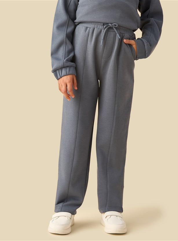High Neck Sweatshirt and Track Pants Set