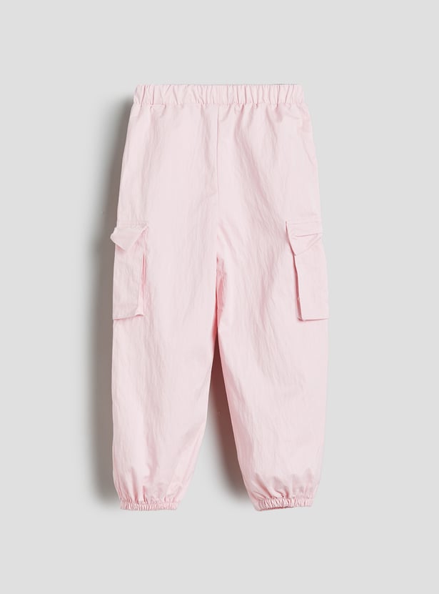 Juniors Heart Embroidered T-shirt and Joggers Set