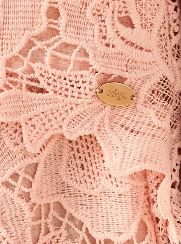 Lace Detail Top and Pants Set